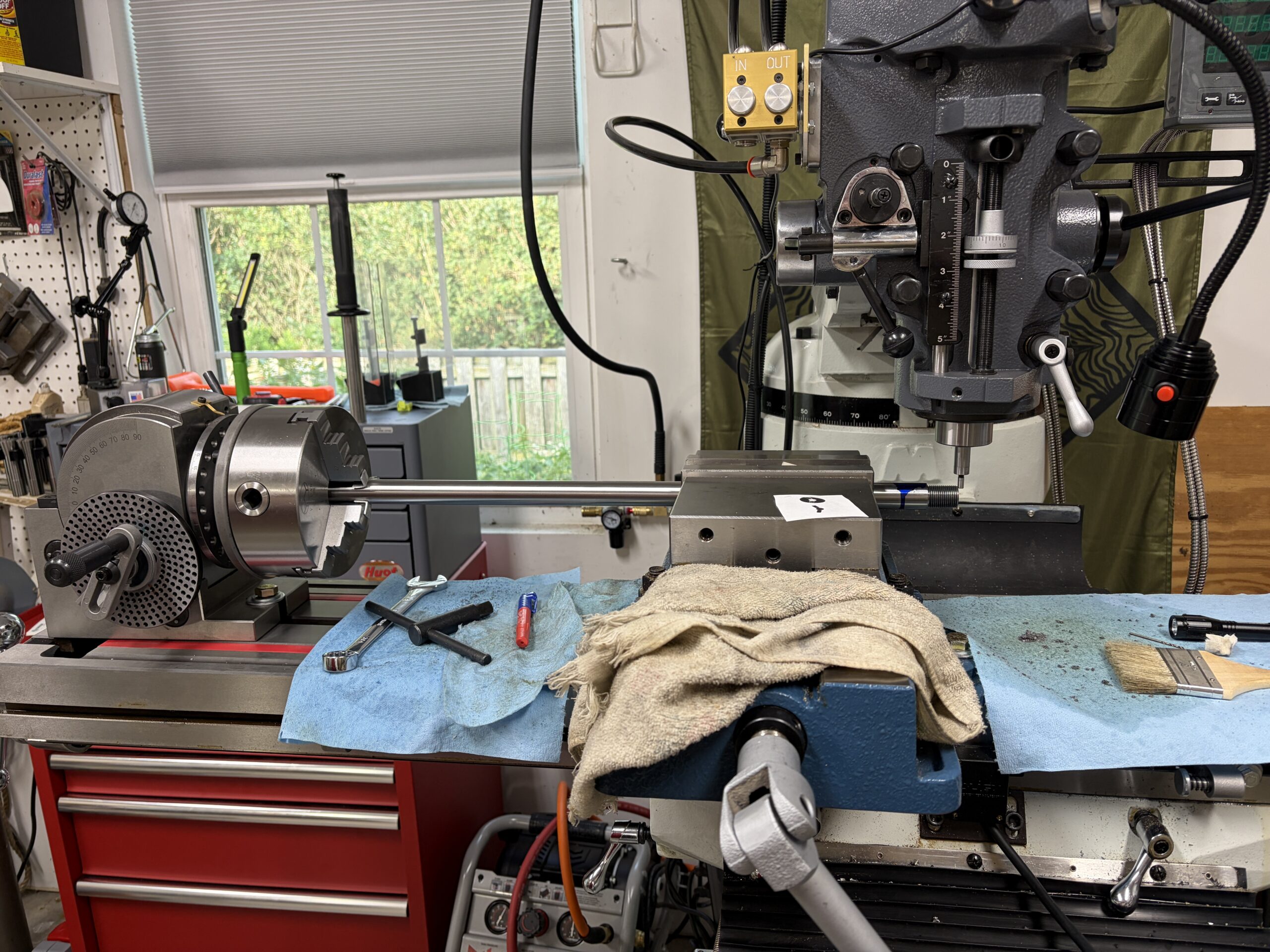 Precision gunsmithing equipment in the OCD Precision shop